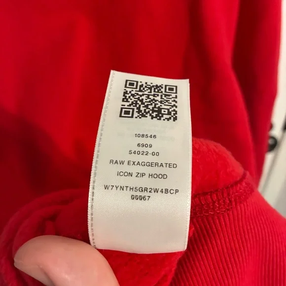 True Religion Red Zip Up Hoodie NWT - Picture 8 of 8
